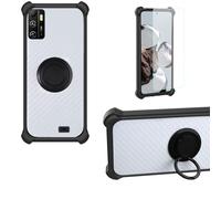 bojioderf Coque Compatible pour Logicom Five Pro 32 Coque Étui [avec Trempé 9H Protection D'écran] Case Support de Bague PC + Silicone CSKB-HEI