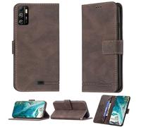 bojioderf Coque Compatible pour Logicom Five Pro 32 Coque Étui Housse Case Support [avec Trempé 9H Protection D'écran] BF09 Brown