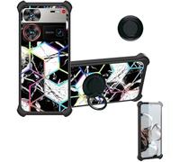 bojioderf Coque Compatible pour Nubia Z60 Ultra Leading Version Coque Étui [avec Trempé 9H Protection D'écran] Case Support de Bague PC + Silicone IMDH-HS