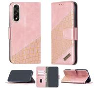 bojioderf Coque Compatible pour OnePlus Nord 5 Cph2707 Cph2709 Coque Étui Housse Case Support [avec Trempé 9H Protection D'écran] BF04 Pink