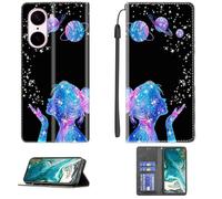 bojioderf Coque Compatible pour OnePlus Nord Ce5 Cph2717 Cph2719 Coque Étui Housse Case Support [avec Trempé 9H Protection D'écran] CPT41