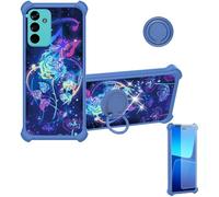 bojioderf Coque Compatible pour Pretech 651G Coque Étui [avec Trempé 9H Protection D'écran] Case Support de Bague PC + Silicone IMDL-LMG