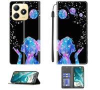 bojioderf Coque Compatible pour Realme C61 Coque Étui Housse Case Support [avec Trempé 9H Protection D'écran] CPT41