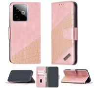 bojioderf Coque Compatible pour Realme GT 7T Coque Étui Housse Case Support [avec Trempé 9H Protection D'écran] BF04 Pink