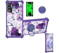 bojioderf Coque Compatible pour Sky Devices Elite P55 Pro Coque Étui [avec Trempé 9H Protection D'écran] Case Support de Bague PC + Silicone YGZ-ZSH