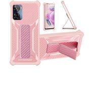 bojioderf Coque Compatible pour SPC Discovery 2 ME Coque Étui Case Cover Hybride [avec Protection d'écran en Verre trempé] [Support magnétique Pliable] Rose