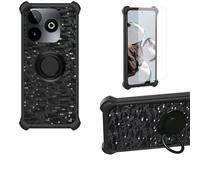 bojioderf Coque Compatible pour SPC Discovery 3 Coque Étui [avec Trempé 9H Protection D'écran] Case Support de Bague PC + Silicone TZZH-HEI