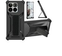 bojioderf Coque Compatible pour Spc Discovery 3 Pro Coque Étui Case Cover Hybride [avec Protection d'écran en Verre trempé] [Support magnétique Pliable] Noir