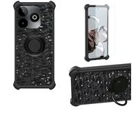 bojioderf Coque Compatible pour SPC Discovery 3 SE Coque Étui [avec Trempé 9H Protection D'écran] Case Support de Bague PC + Silicone TZZH-HEI