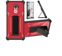 bojioderf Coque Compatible pour Swissvoice S510-M Coque Étui Case Cover Hybride [avec Protection d'écran en Verre trempé] [Support magnétique Pliable] Rosa