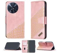 bojioderf Coque Compatible pour TCL 50 XL Nxtpaper 5G T704Sp Coque Étui Housse Case Support [avec Trempé 9H Protection D'écran] BF04 Pink