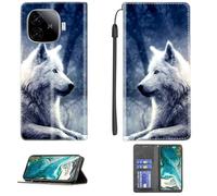 bojioderf Coque Compatible pour Vivo IQoo Z9 Turbo+Plus V2417A Coque Étui Housse Case Support [avec Trempé 9H Protection D'écran] CPT29