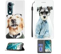 bojioderf Coque Compatible pour Vivo Y37C V2442A Coque Étui Housse Case Support [avec Trempé 9H Protection D'écran] CPT52