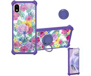 bojioderf Coque pour Ordissimo Lenumero2 Mini Coque Compatible avec Ordissimo Lenumero2 Mini Coque Étui [avec Trempé 9H Protection D'écran] Case Support de Bague PC + Silicone IMDZ-HUA1