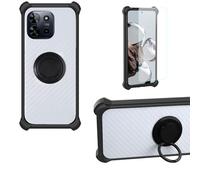 bojioderf Coque pour SPC Discovery 2 Coque Compatible avec SPC Discovery 2 Coque Étui [avec Trempé 9H Protection D'écran] Case Support de Bague PC + Silicone CSKB-HEI