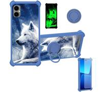 bojioderf Coque pour Spc Discovery Se Coque Compatible avec Spc Discovery Se Coque Étui [avec Trempé 9H Protection D'écran] Case Support de Bague PC + Silicone YGL-LAN