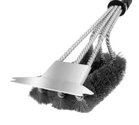 BOJIUSARL Brosses de Nettoyage à tête Triangulaire pour Barbecue,Brosses de Nettoyage pour Barbecue Nettoyeur de Gril de Four à Poils Brosse de Nettoyage en métal pour Tous Les Outils de grillade