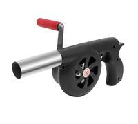 BOJIUSARL Souffleur pour barbecue,Souffleurs portables à manivelle,Soufflet d'allumage rapide Briquet de cuisine pour Camping en plein air camping Pique-nique Charbon de bois Grill Barbecue