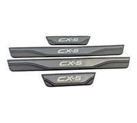 BOJOUL 4 PièCes Garnitures De Seuil PortièRe Voiture en Acier Inoxydable, pour Mazda cx-5 cx5 2013-2022 Inoxydable Protecteur De Seuil Porte Voiture Plaque