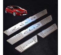 BOJOUL 4 PièCes Garnitures De Seuil PortièRe Voiture en Acier Inoxydable, pour Renault Clio IV Clio 4 2015-2017 Inoxydable Protecteur De Seuil Porte Voiture Plaque