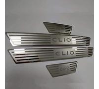 BOJOUL 4 PièCes Garnitures De Seuil PortièRe Voiture en Acier Inoxydable, pour Renault Clio IV V Clio 4 5 RS Grandtour 2014-2021 Inoxydable Protecteur De Seuil Porte Voiture Plaque
