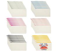 BOJVESH Lot de 30 pochettes en toile avec fermeture éclair - Trousse à maquillage vierge - Pour loisirs créatifs, voyage, crayons, pièces de monnaie - Sublimation, 6 couleurs, 21x12cm/8.27x4.72 inches
