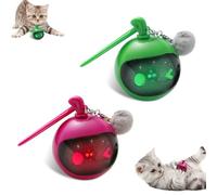 BOJYS Jouet pour Chat, Balle Interactive pour Chats, Balle à Mouvement Automatique, Activée par Le Mouvement, Mouvement Rapide, Gazouillis