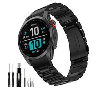 BOJYS Métal Fenix 8 43mm Bracelet, 20mm Acier Inoxydable Bande Remplacement Bracelet pour Fenix 5S/Fenix 5S Plus/Fenix 6S/Fenix 6S Pro/Fenix 7S/Fenix 7S Solar/Fenix 7S Sapphire Solar/Descent MK 2S
