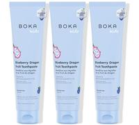 Boka Dentifrice sans fluorure Nano Hydroxyapatite - Saveur myrtille de fruit du dragon, 113,4 g 3Pk fabriqué aux États-Unis