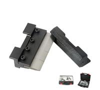 BOKA Mâchoire de pliage 101 mm avec support magnétique pour étau, dispositif de pliage, mâchoires pliantes, construction entièrement en acier, cintreuse à main, cintreuse de frein en métal, acier