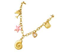 Bokcztml Collier en forme d'étoile de mer et de coquillage mettant en valeur l'individualité et les styles, idéal pour les tenues sur le thème de la nature et les occasions décontractées