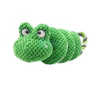Bokcztml Jouet grenouille de guerre résistant à la mastication avec couineur et sons froissés pour chiens de petite taille et de grande taille en papier froissé et jouet couineur pour chien