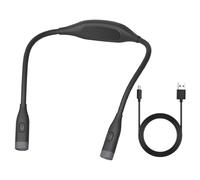 Bokcztml Lampe de lecture de cou pour la lecture nocturne 3 niveaux de luminosité réglables USB C Lampe de cou pour la course à pied