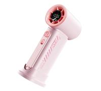Bokcztml Petit ventilateur de bureau à affichage numérique 3600 mAh pour chambre à coucher, bureau, ventilateur portable rechargeable par USB