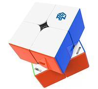 Bokefenuo GAN251 M Pro 2x2 Magnetic Speed Puzzle Cube Stickerless Gan 251 M Pro 2x2x2 Cubo 63 Magnets Toys for Kids Frosted Surface