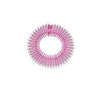 BOKIOESDE circulaire complète strass imbriqués peigne extensible peignes de cercle flexibles bandeau dames coiffure chapeaux, Rose rouge