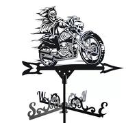 BOKIOESDE Indicateur de Direction du Vent en métal rétro, sorcière météo pour Jardin, Ornement de Cour, Dieu de la Mort Unique et décoration Forte