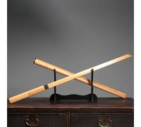 Bokken Fait Main de 100 cm,Katana en Bambou avec Fourreau en Bambou,Sabre Droit de samouraï en Bois pour Cadeau,Exposition,Cosplay,décoration,entraînement.
