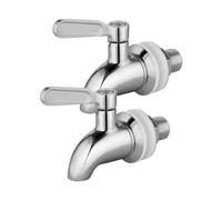 BOKKRALL Lot de 2 robinets de rechange en acier inoxydable pour distributeur de boissons et d'eau, faciles à installer et durables, compatibles avec Berkey, Doulton, Waterdrop, Purewell Tank