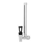 BOKKRALL Robinet en verre de visée SUS304 en acier inoxydable de 17,8 cm compatible avec le filtre à eau par gravité Berkey de 3,8 l, et d'autres réservoirs de filtre Grivity avec boule flottante