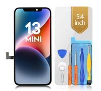 bokman Écran LCD de Rechange pour iPhone 13 Mini,Écran de 5,4" et numériseur Tactile avec Kits d'outils de réparation