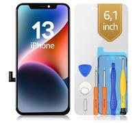 bokman Écran pour iPhone 13 (6,1"), Écran LCD de Rechange et Numériseur Tactile avec Kit d'Outils de Réparation, Remplacement Vitre Avant (Modèles A2482, A2631, A2634, A2635, A2633)
