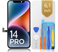 bokman Écran pour iPhone 14 Pro Noir, 6.1'' FHD Affichage et Remplacement de l'écran Tactile (True Tone Programmable, Face ID)