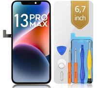 bokman pour iPhone 13 Pro Max écran, verre frontal d'affichage pour iPhone 13 Pro Max 6,7", affichage FHD et remplacement de l'écran tactile (Face ID, True Tone programmable)