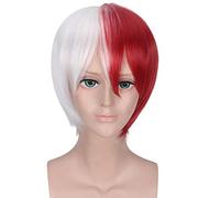 Boku no Hero Academia Cosplay Costume Uniforme Scolaire Mon héros Academia Costumes École Sportswear À Manches Courtes Tops + Pantalon + Perruques M Shoto Todoroki Perruque 2