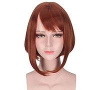 Boku no Hero Academia Cosplay Costume Uniforme Scolaire Mon héros Academia Costumes École Sportswear À Manches Courtes Tops + Pantalon + Perruques M Uraraka Ochako Perruque