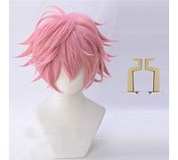 Boku no Hero Academia Mina Ashido Perruque Cosplay Perruques Mon Hero Academia Cheveux Synthétiques Courts Ashido Mina Coiffure Taille Unique Perruque et Coiffe
