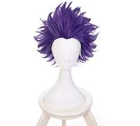 Boku no Hero Academia Shinsou Hitoshi Shinso Perruque Cosplay Costume Mon Hero Academia Court Violet Perruques Cheveux Synthétiques + Casquette De Perruque Violet