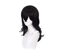 Boku no Hero Akademia Eraser Head Cosplay Wig Synthetic Hair Halloween Costume Long Wave Black Hair Wigs