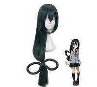 Boku pas de héros académique Asui Tsuyu perruque de Cosplay mon héros académique longue résistante à la chaleur droite perruques de cheveux synthétiques + bonnet de perruque PL-367